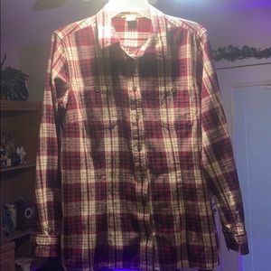 Duluth Trading Com plaid flannel shirt XL